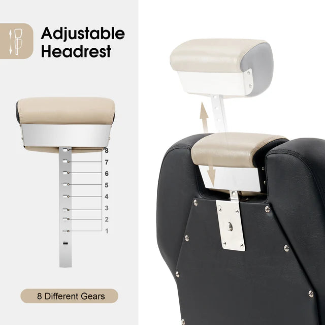 Silla de peluquero reclinable hidráulica, salón de belleza multiusos, equipo de estilismo para Spa